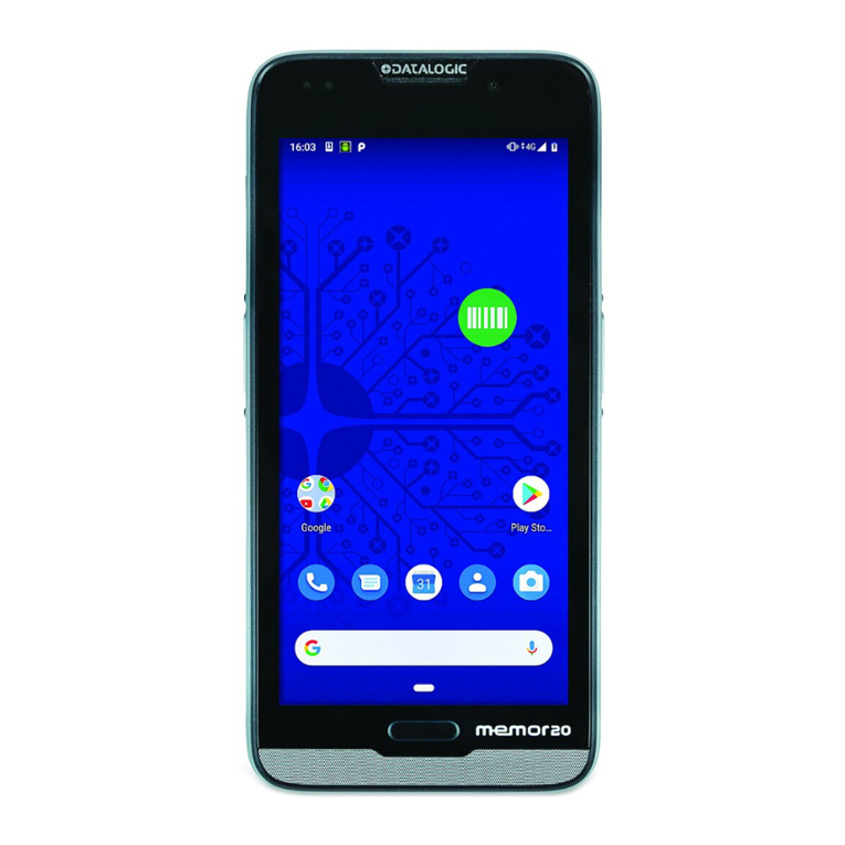 Datalogic MEMOR 20 quick start guide