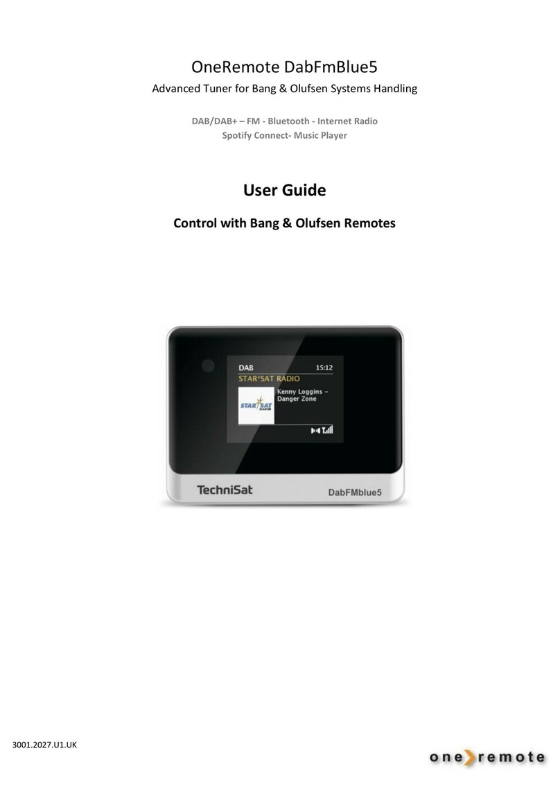 TechniSat OneRemote DabFmBlue5 User manual