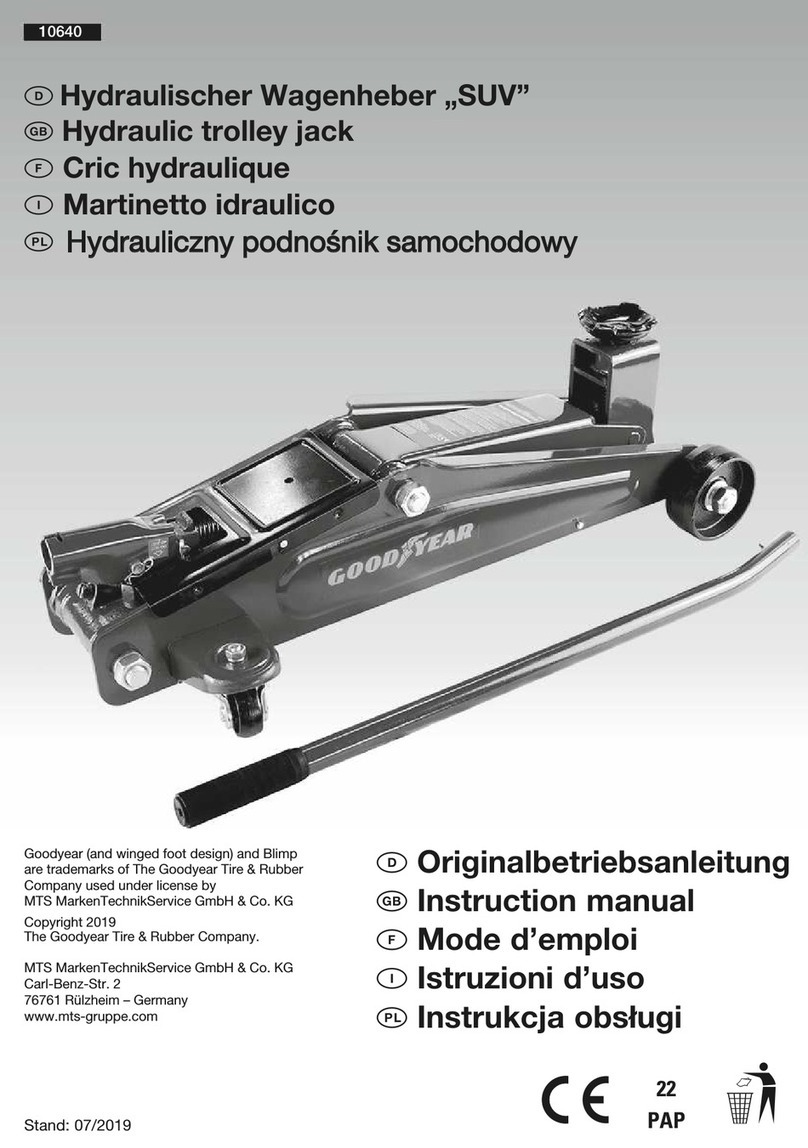 Goodyear SUV instruction manual