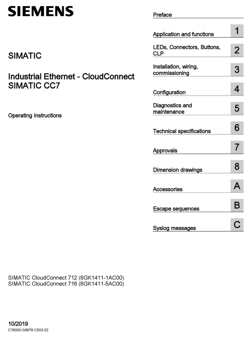 Siemens SIMATIC CloudConnect CC7 Series User manual