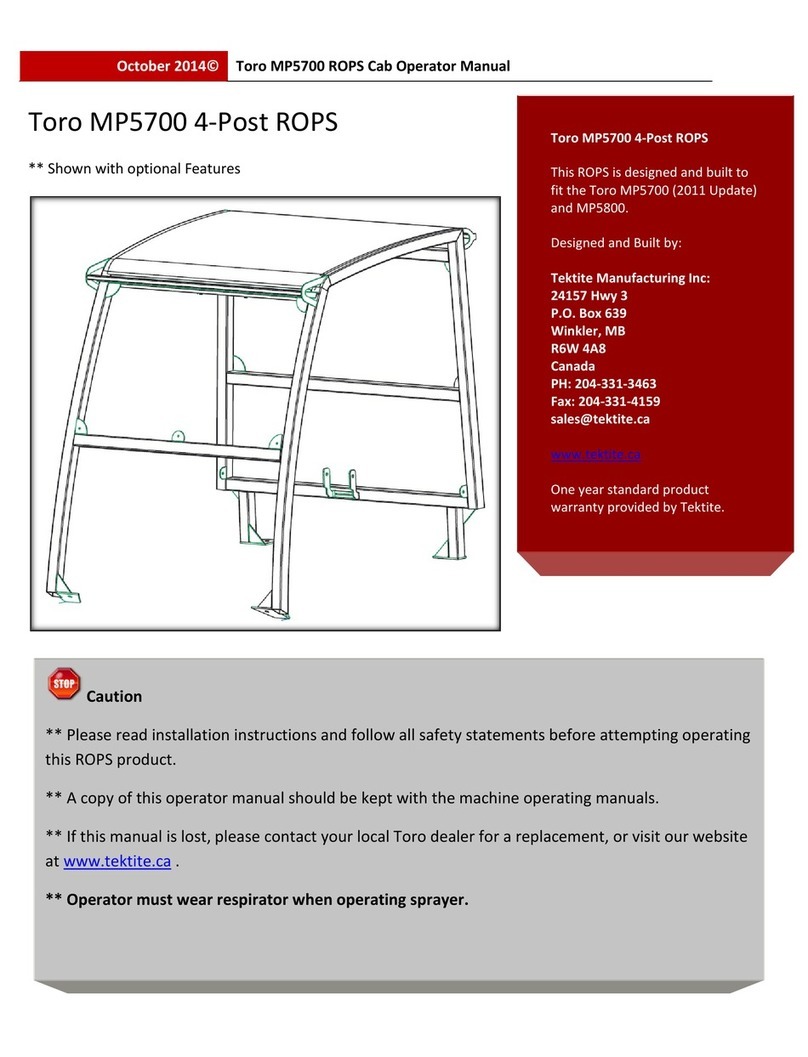 Toro MP5700 User manual