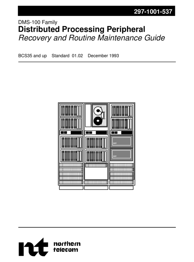 Northern Telecom DMS-100 Series Maintenance Guide