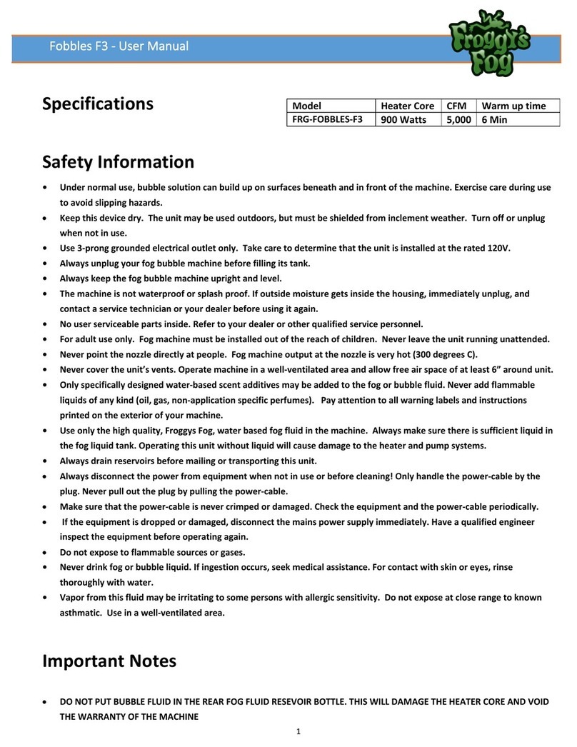 FROGGYS FOG Fobbles F3 user manual