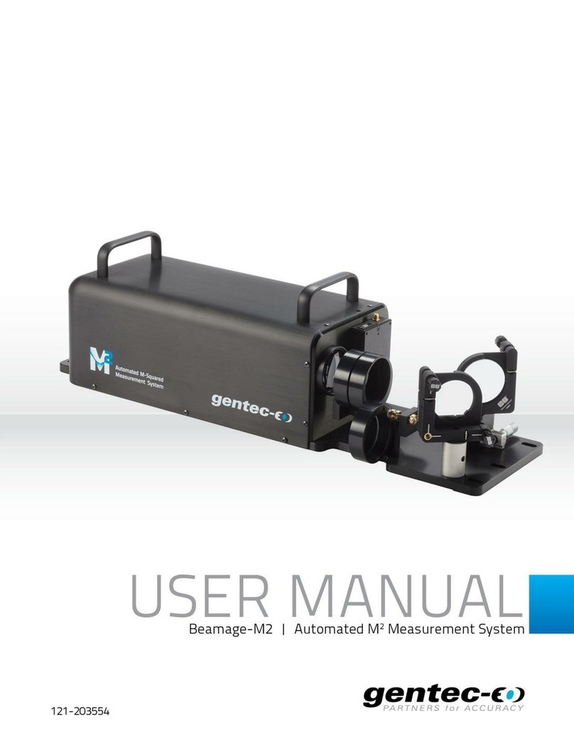 Gentec Beamage M2 user manual Gentec Beamage M2 user manual
