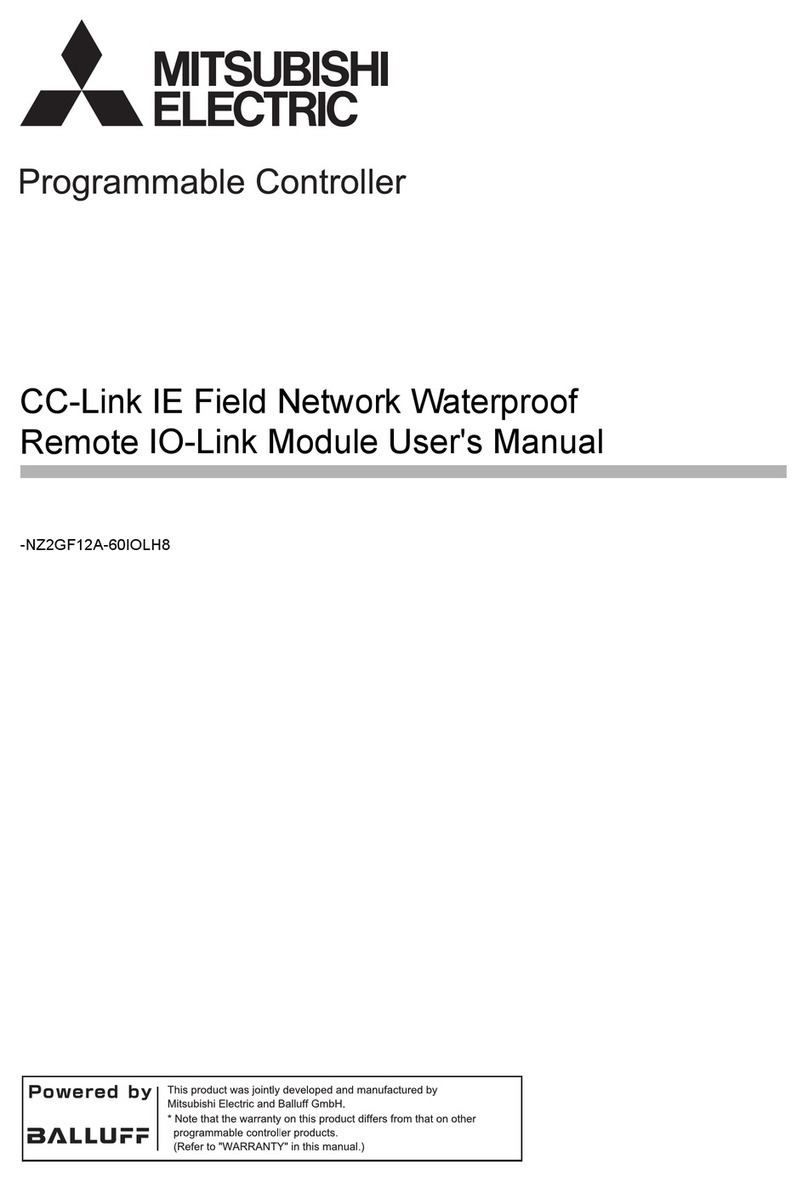 Mitsubishi Electric CC-Link IE Field NZ2GF12A-60IOLH8 User manual