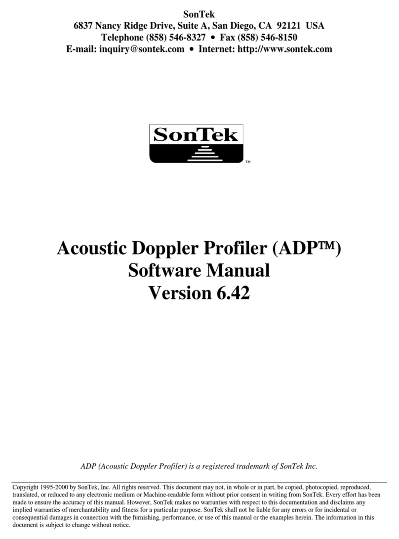 SonTek ADP Software manual