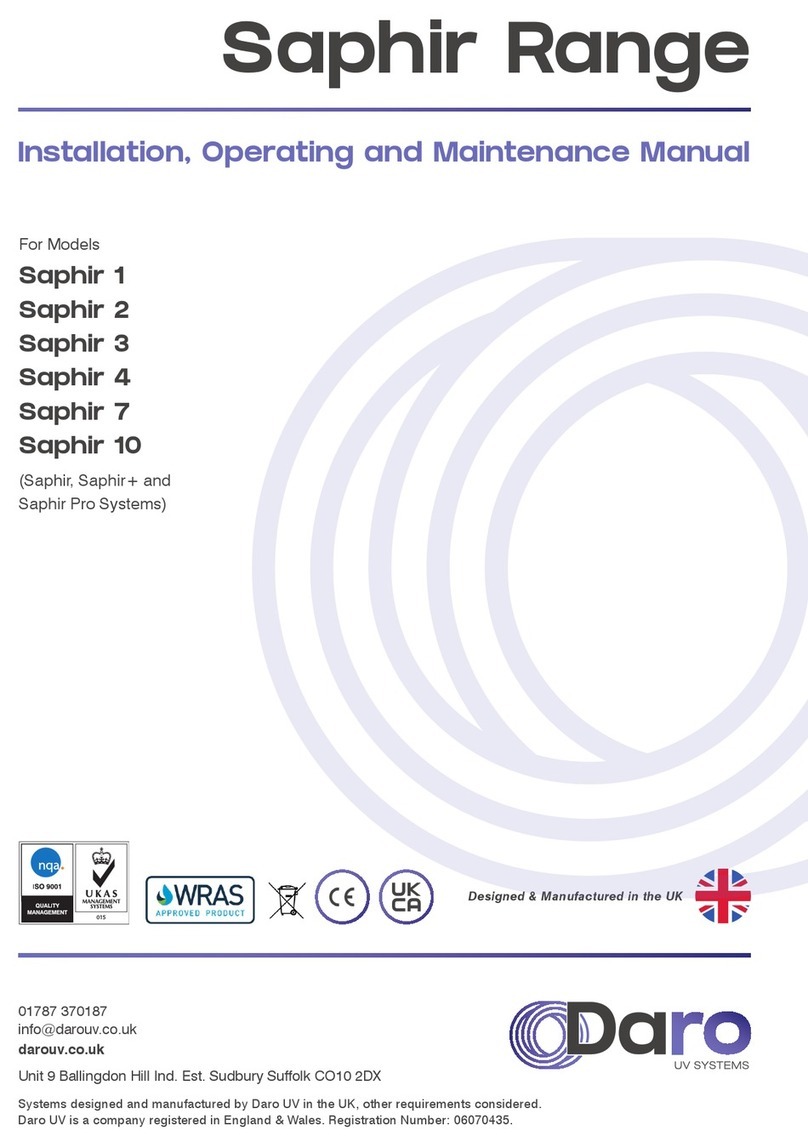 Daro Saphir Series Installation, operating and maintenance manual