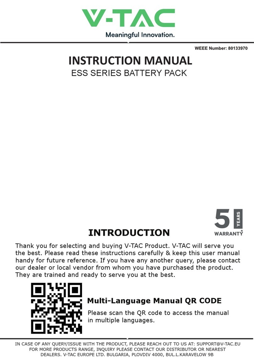V-TAC ESS Series instruction manual