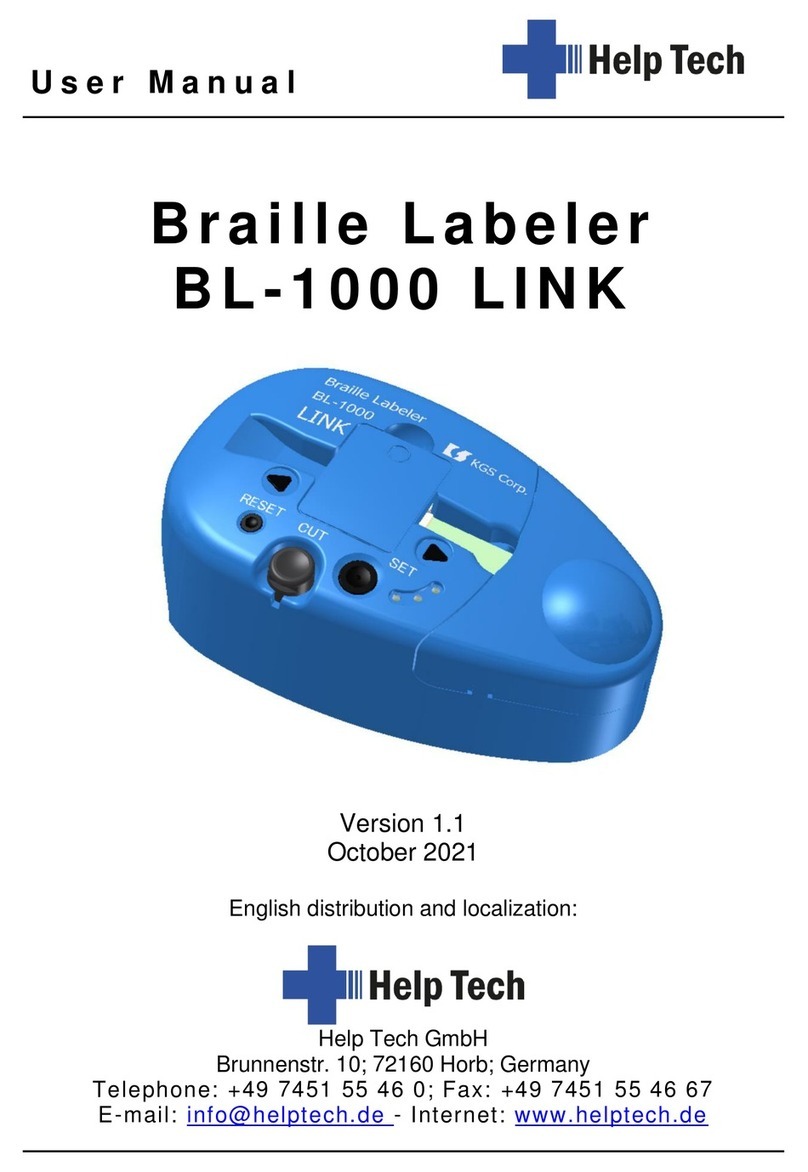 Help Tech BL-1000 LINK user manual
