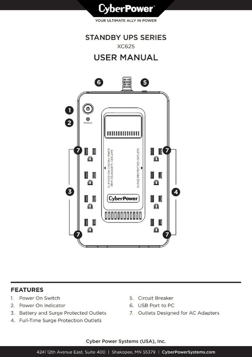 CyberPower STANDBY UPS Series user manual CyberPower STANDBY UPS Series user manual