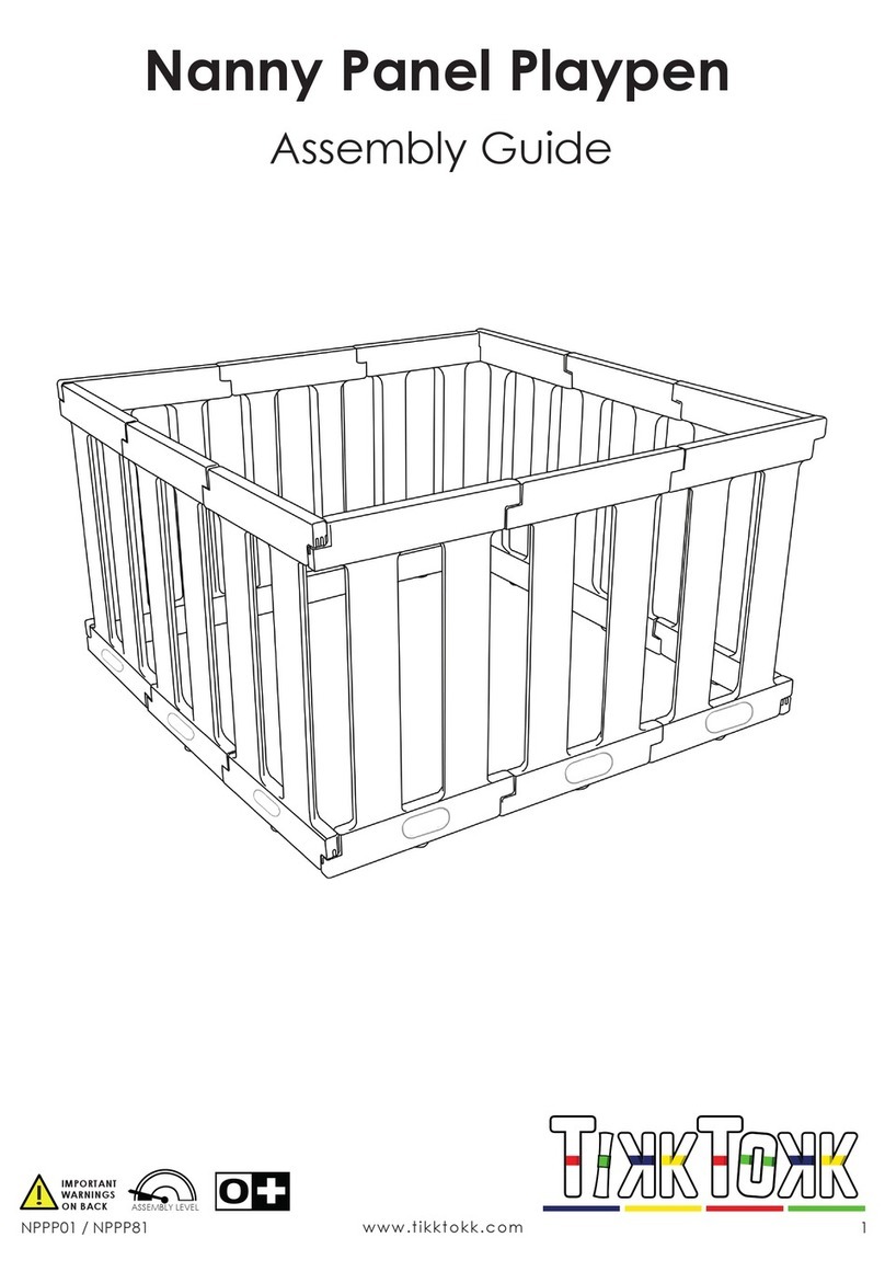 TikkTokk Nanny Panel Playpen Assembly guide