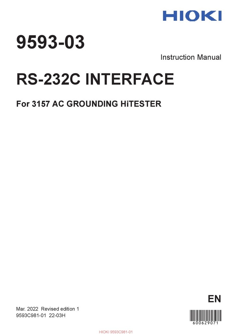 Hioki 9593-03 instruction manual
