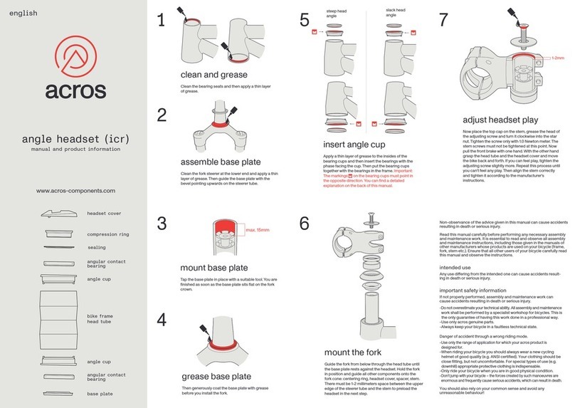 Acros angle headset manual Acros angle headset manual