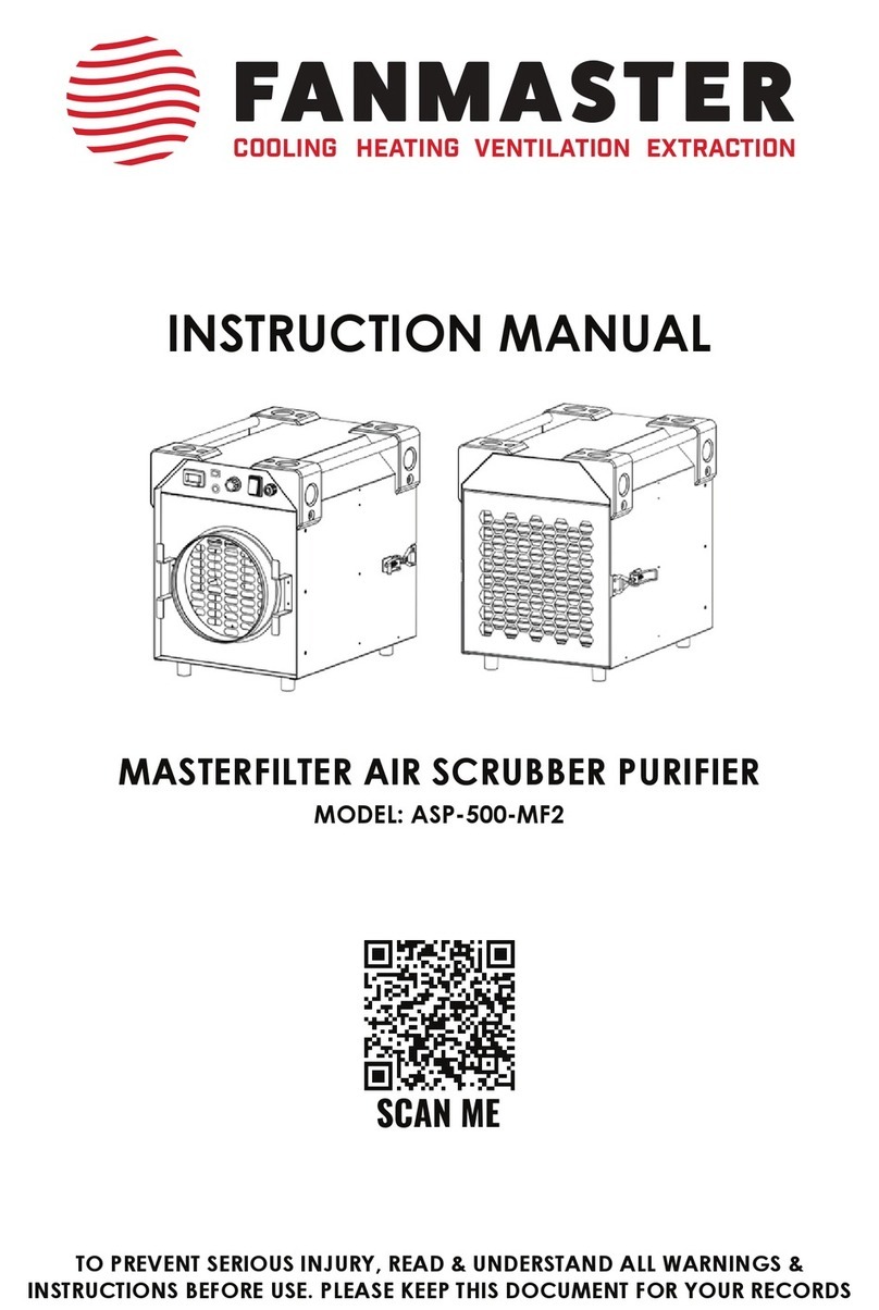 Fanmaster Masterfilter ASP-500-MF2 instruction manual