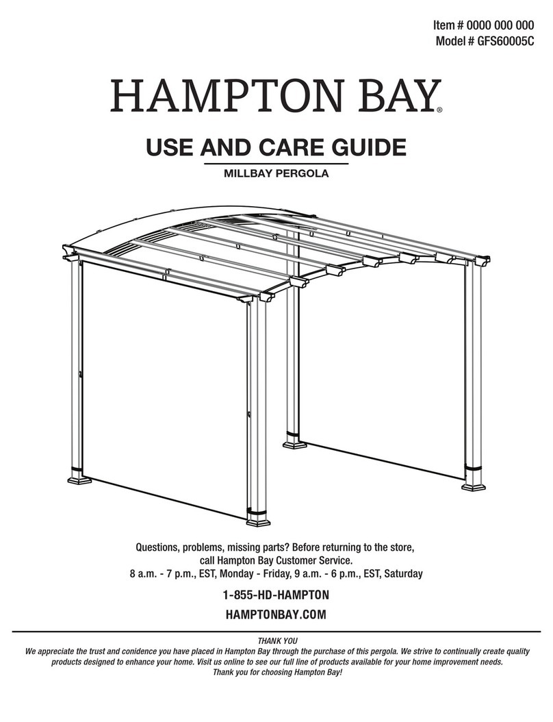 HAMPTON BAY MILLBAY GFS60005C Use and care guide