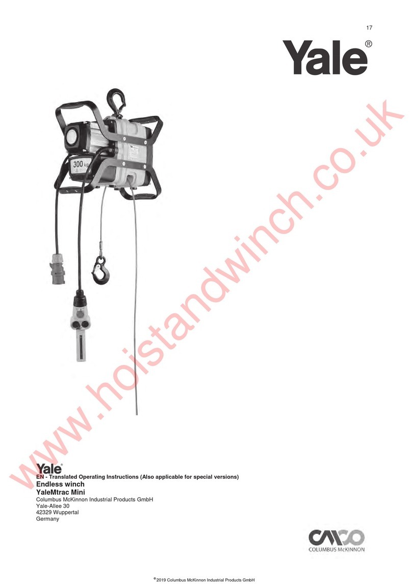 Columbus McKinnon Yale Mtrac Mini Operating instructions