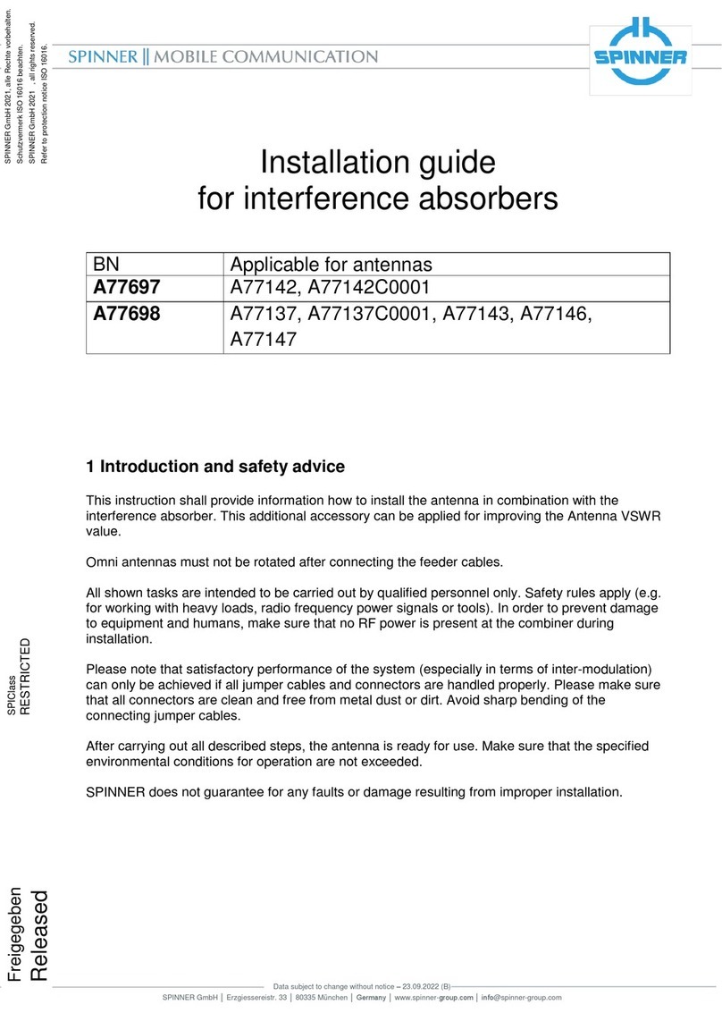 Spinner A77697 User manual
