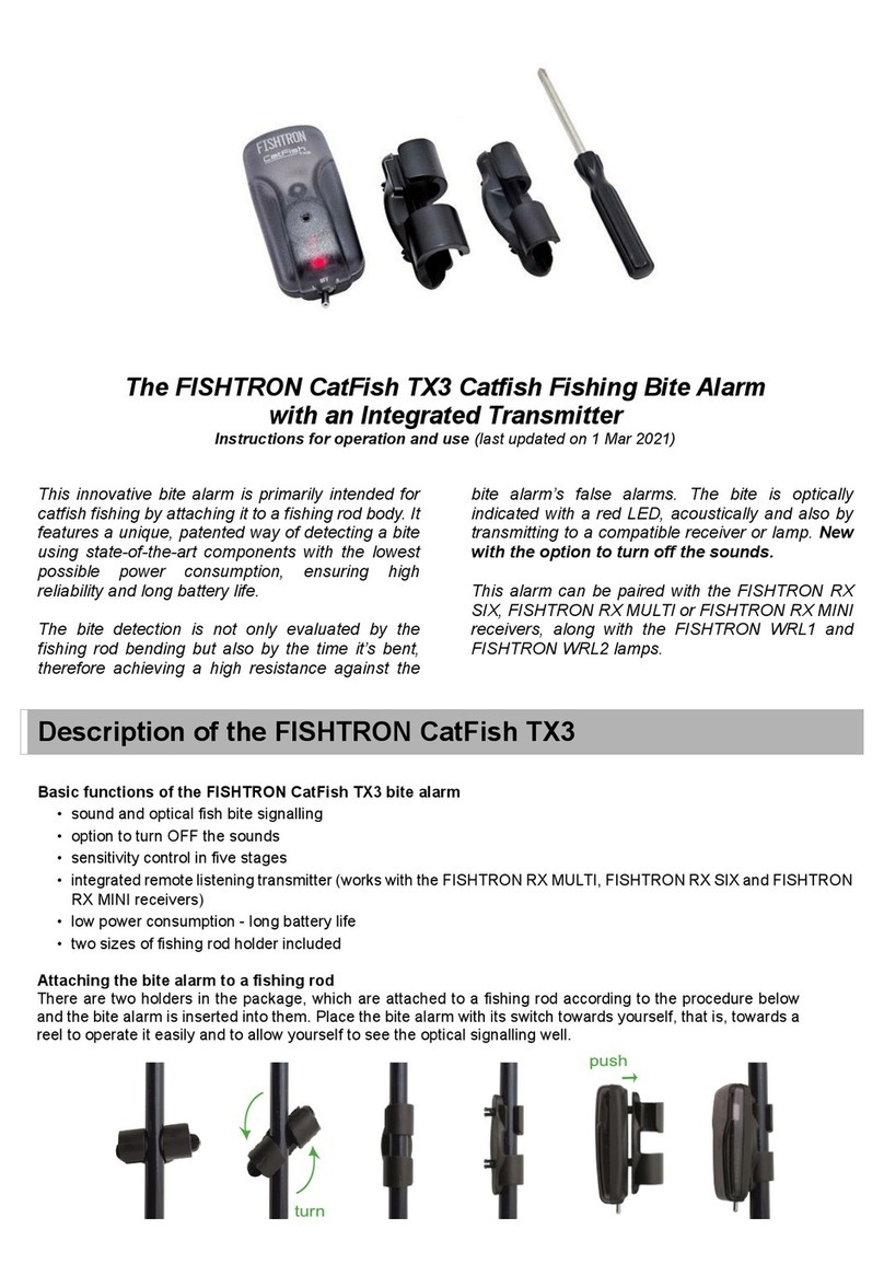 FLAJZAR FISHTRON CatFish TX3 Instructions for operation and use