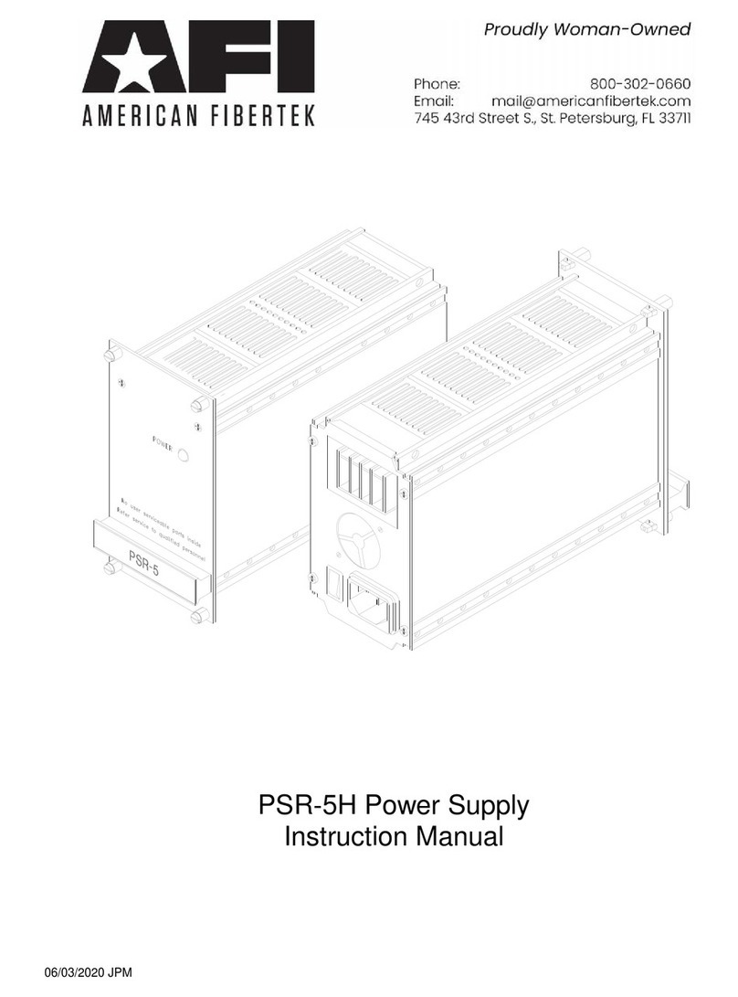 AFi PSR-5H instruction manual