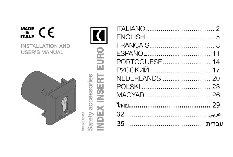 Comunello Automation GINSEXEUN0B00 Installation and user manual