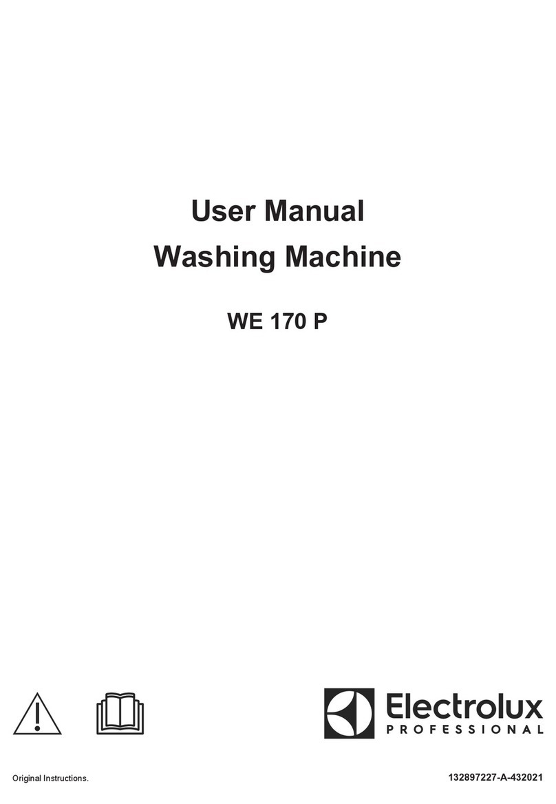 Electrolux Professional WE 170 P User manual Electrolux Professional WE 170 P User manual