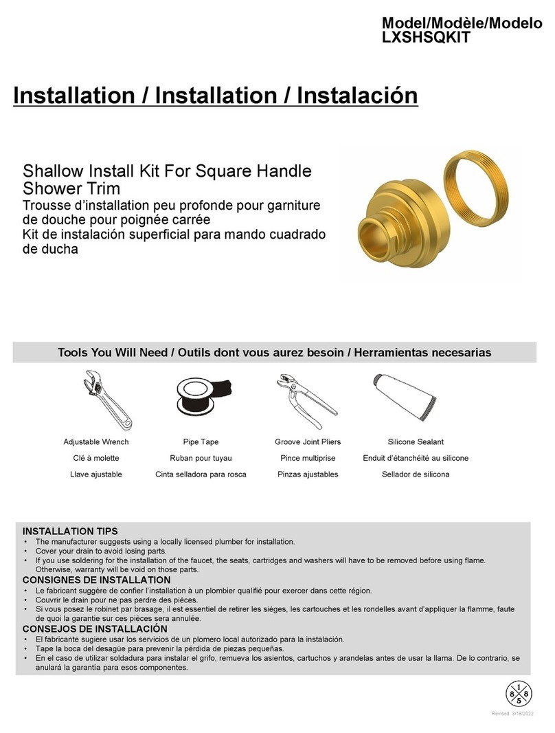 Luxart LXSHSQKIT User manual
