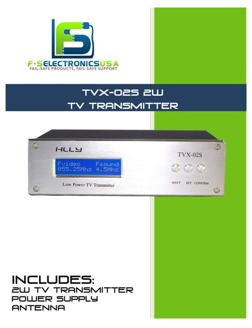 F-S Electronics HLLY TVX-02S User manual