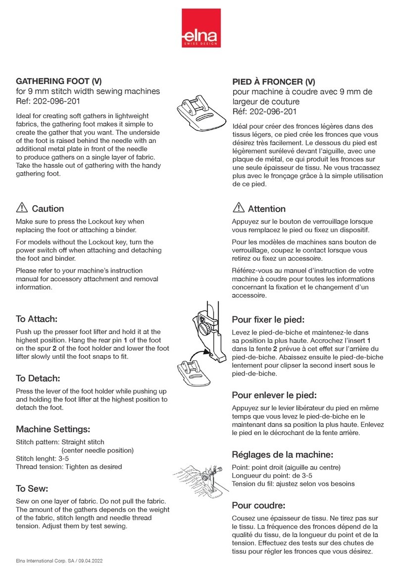 ELNA 202-096-201 quick start guide