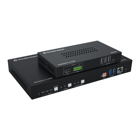 Kindermann MultiSwitch 21 HDBT User manual