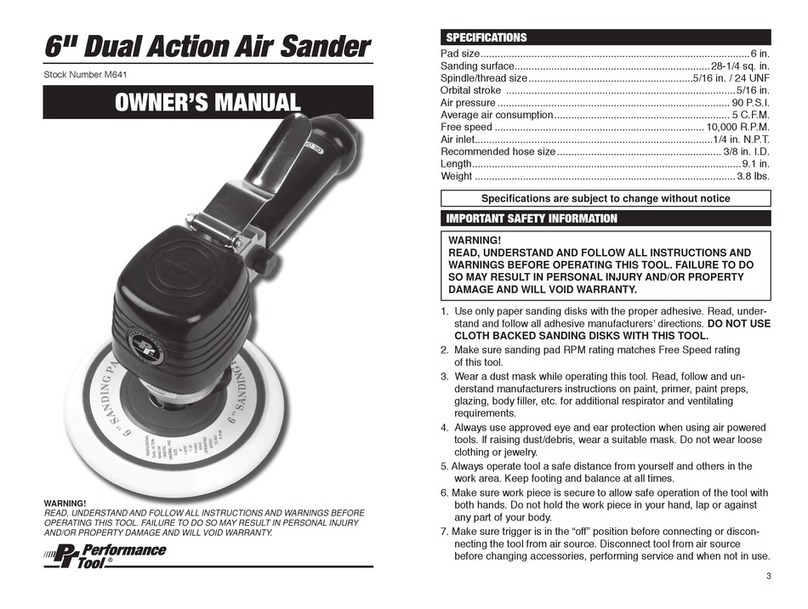 Performance Tool M641 owner's manual