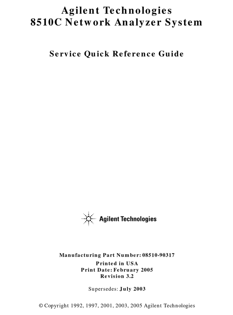 Agilent Technologies 8510C User manual
