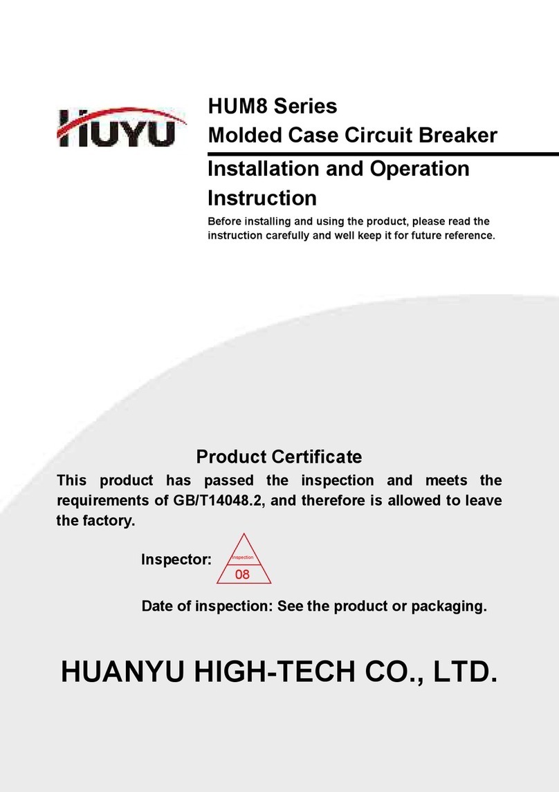 HUYU HUM8 Series Installation and operation instruction