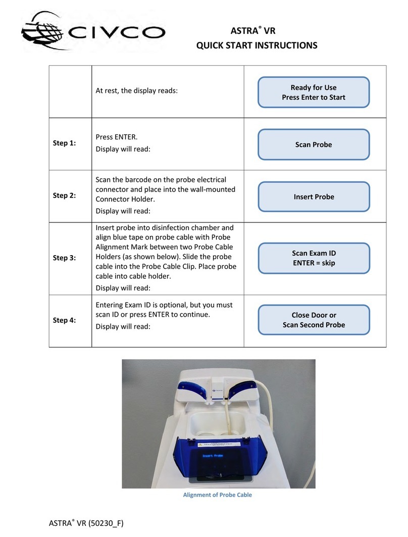 Civco Astra VR Quick start instructions