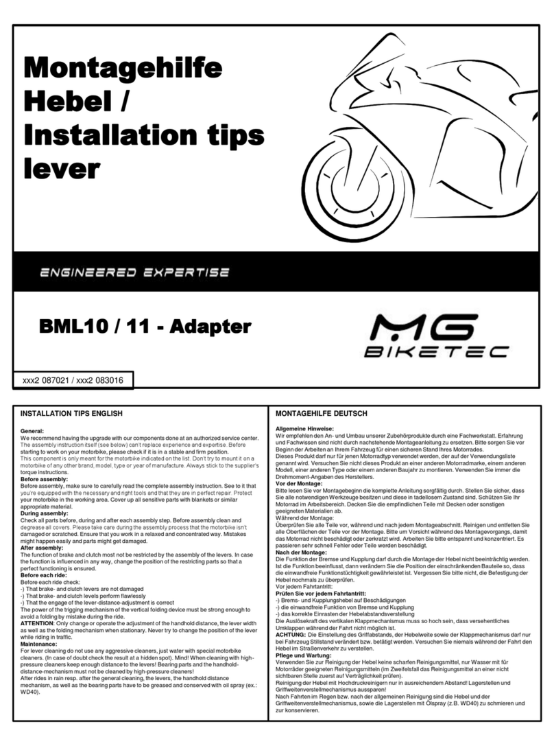 MG Biketec BML10 Installation