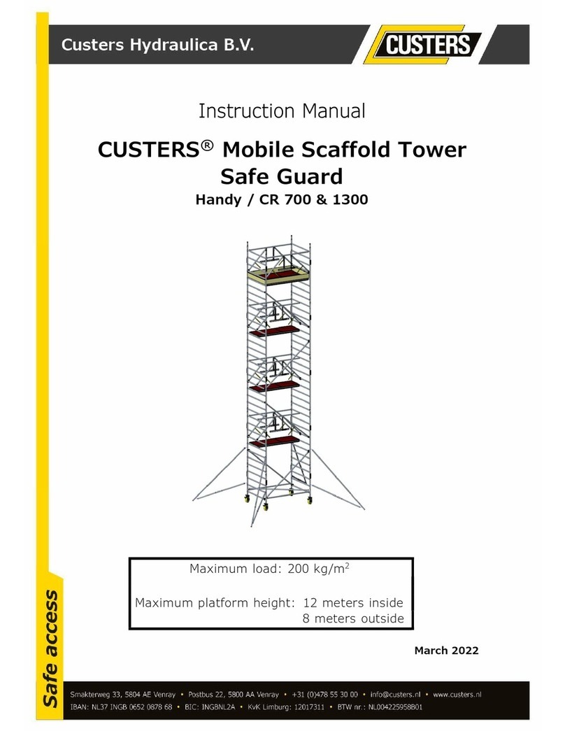 CUSTERS CR 700 instruction manual