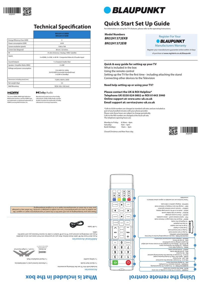 Blaupunkt BN32H1372EKB User manual