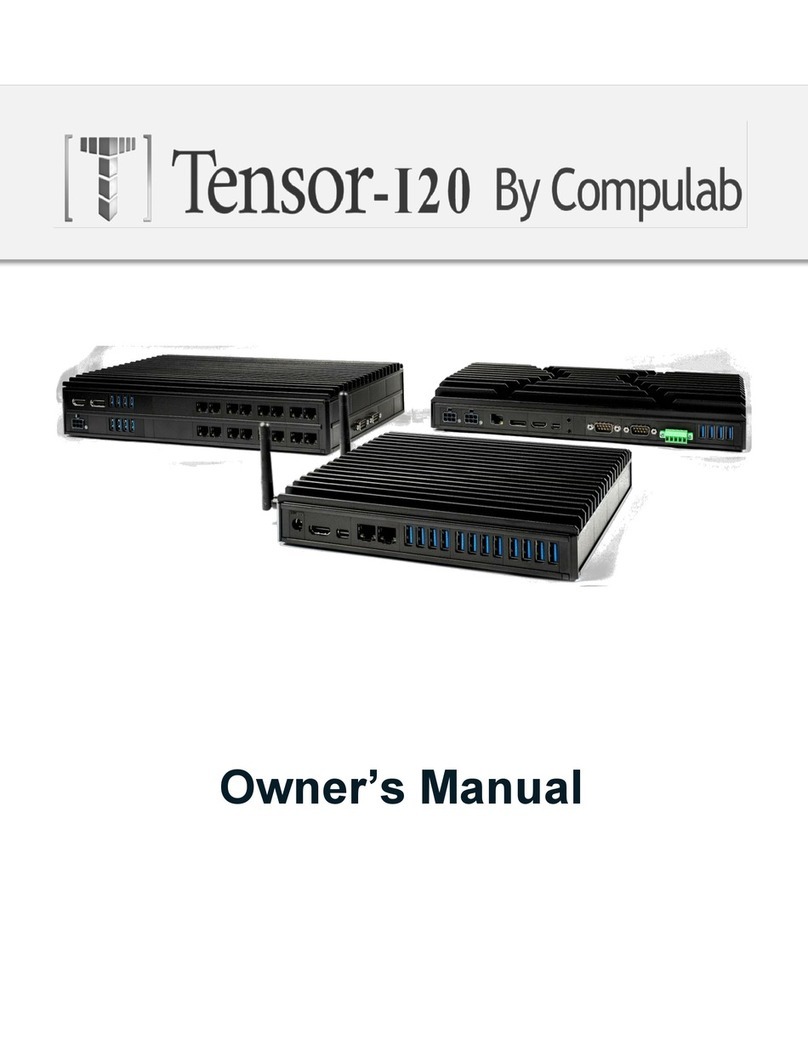 CompuLab Tensor-I20 User manual