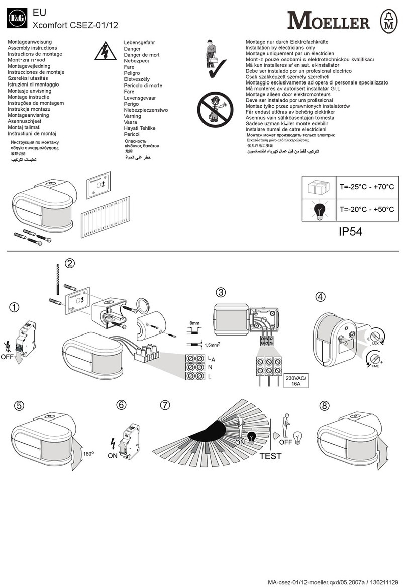 F&G MOELLER Xcomfort CSEZ-01/12 Assembly instructions