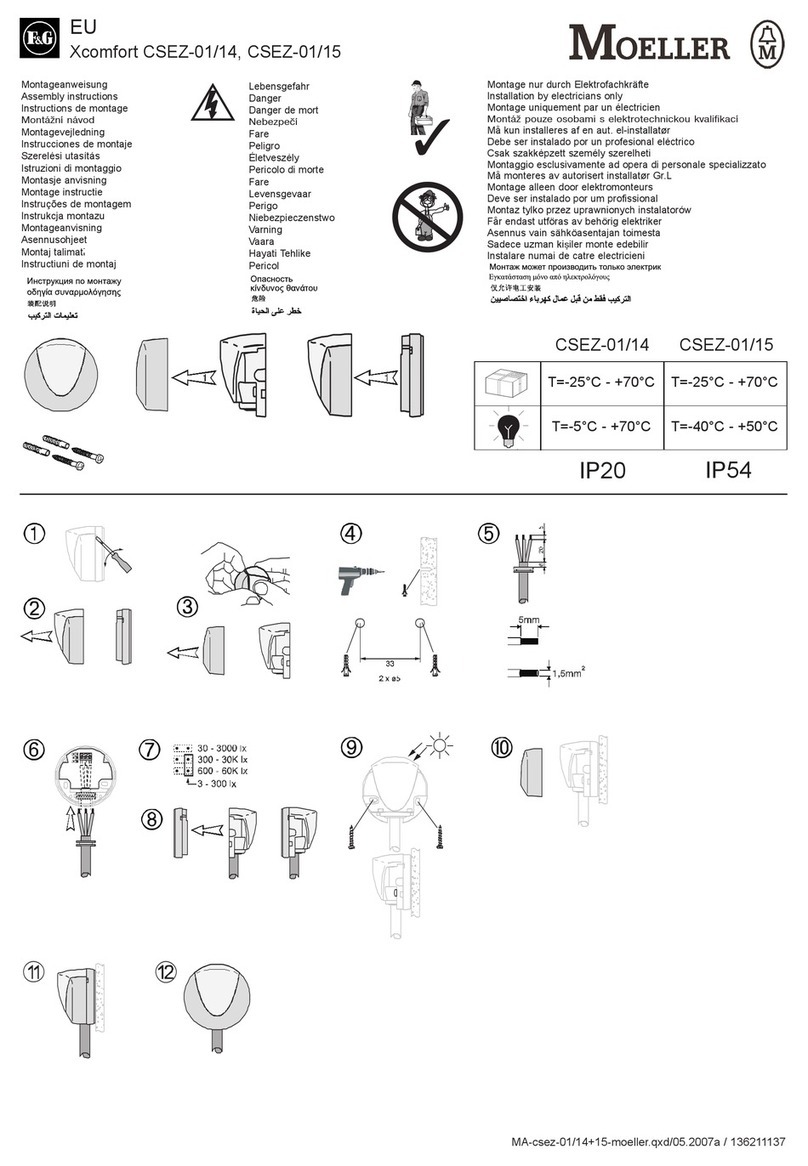 F&G MOELLER Xcomfort CSEZ-01/14 Assembly instructions