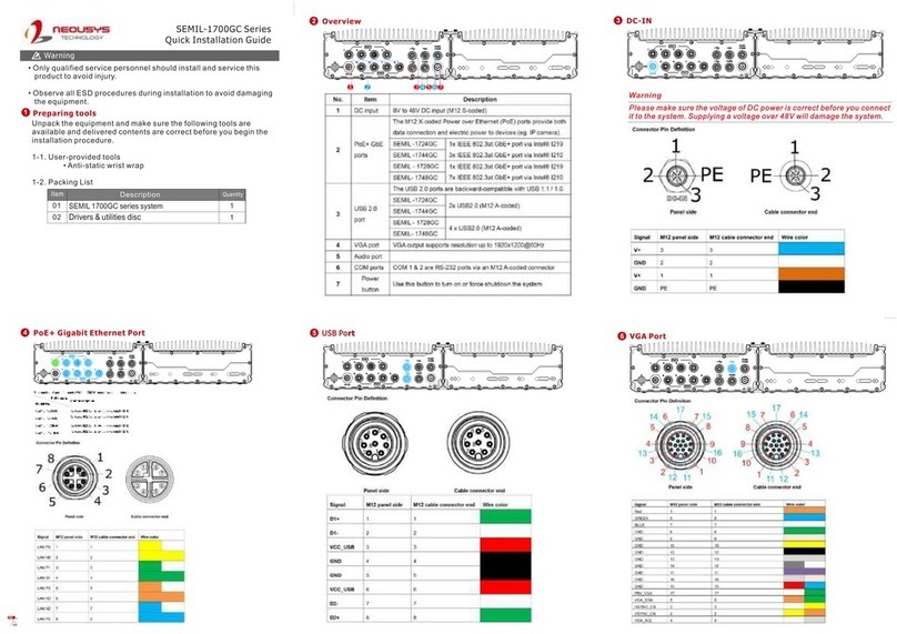 Neousys Technology SEMIL-1700GC Series User manual