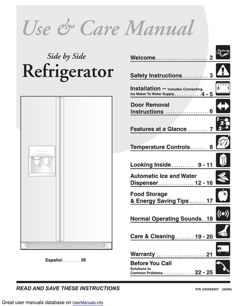 Frigidaire FRS26R2AWD User manual