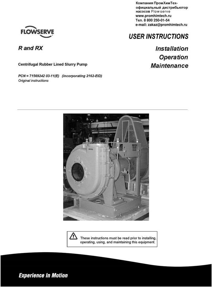 Flowserve R User manual Flowserve R User manual
