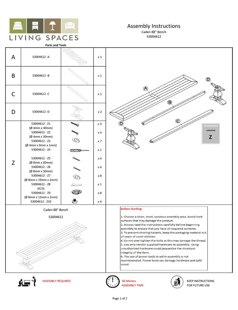 Living Spaces 53004612 User manual