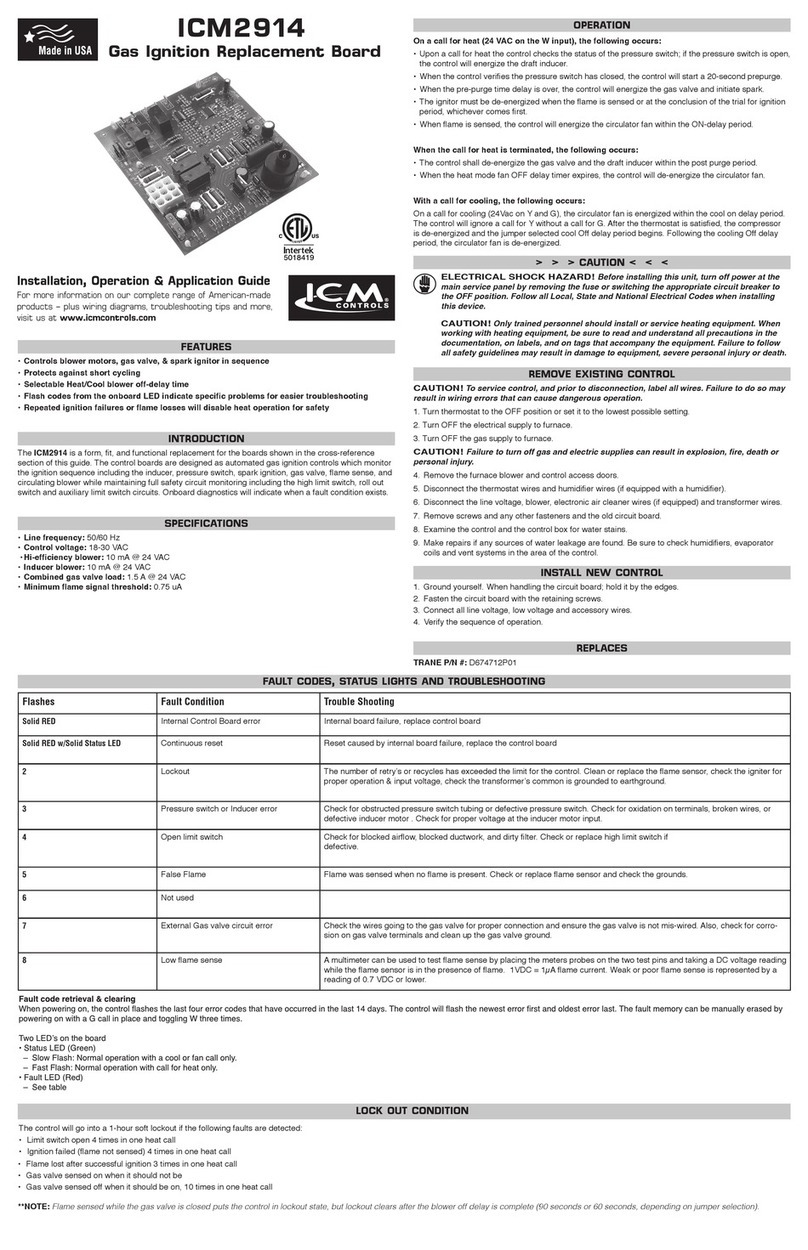ICM Controls ICM2914 Installation, operation & application guide