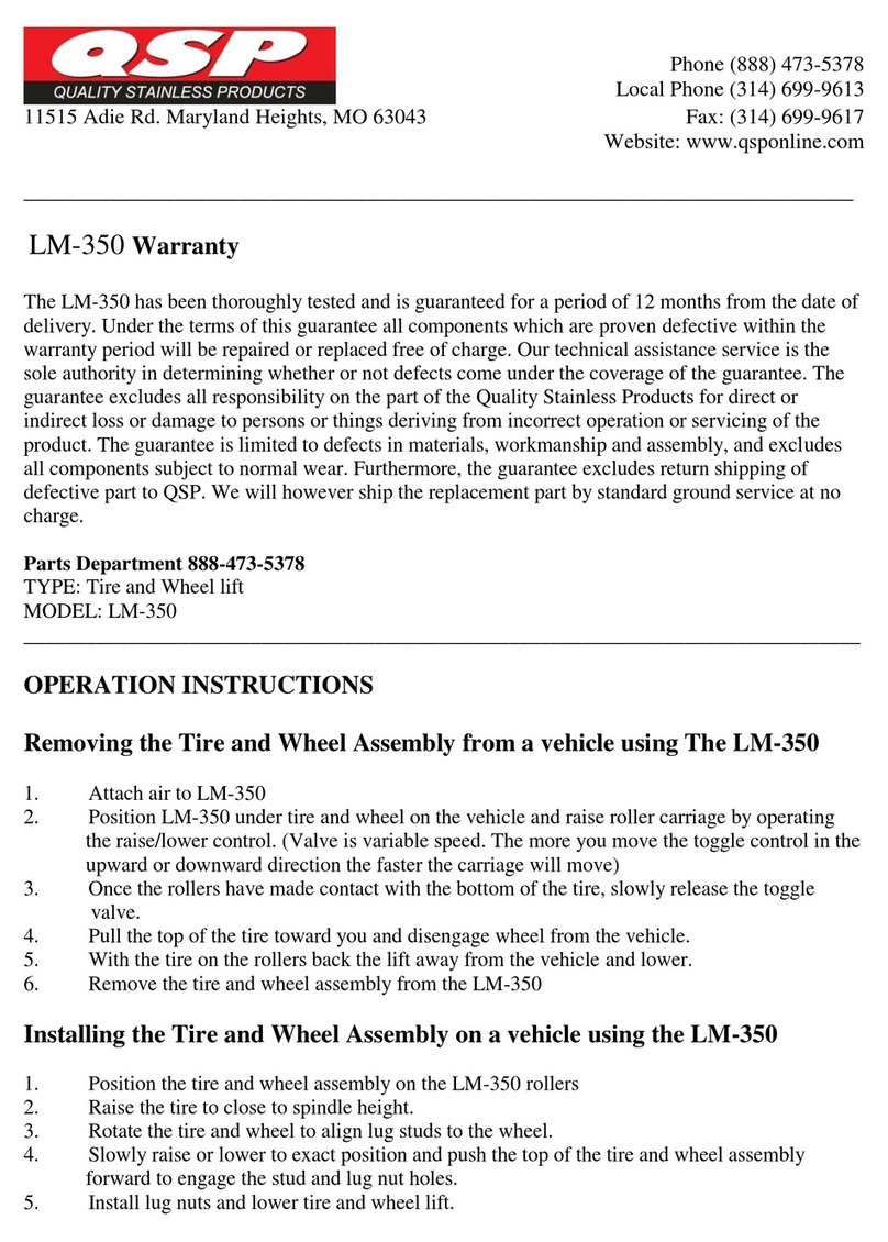 QSP LM-350 Operation instructions