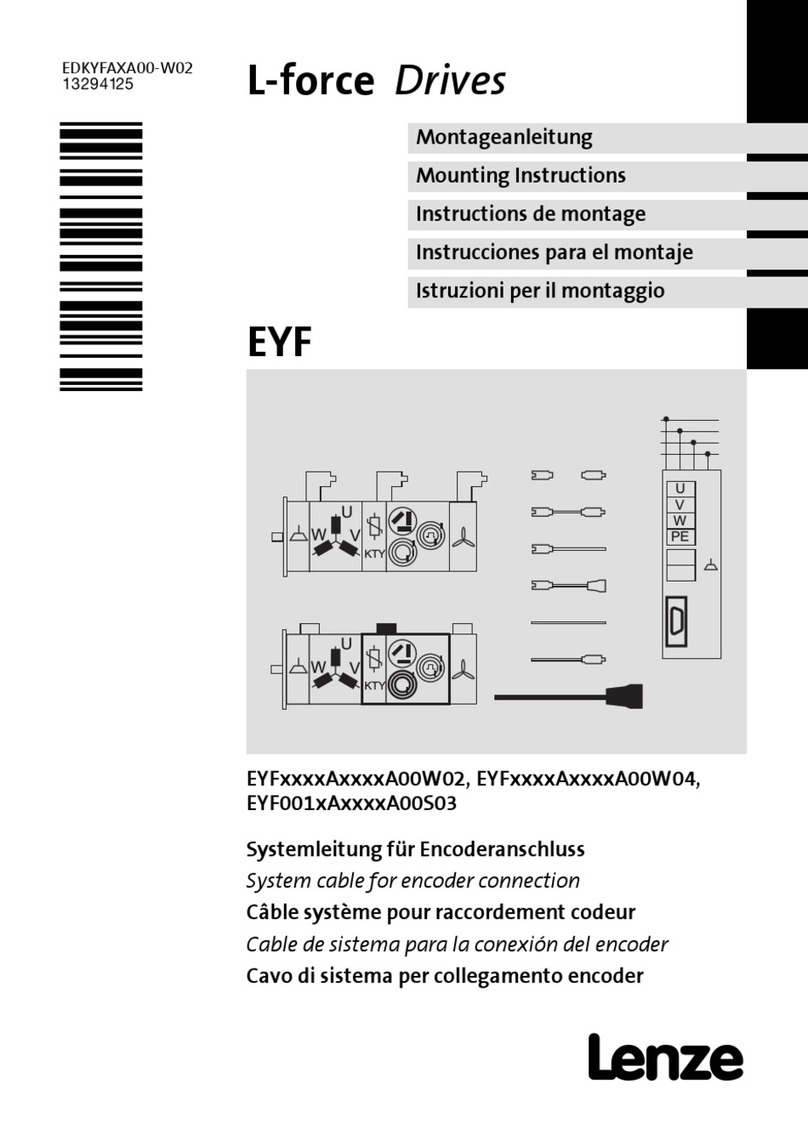 Lenze L-force EYF A Series Mounting instructions