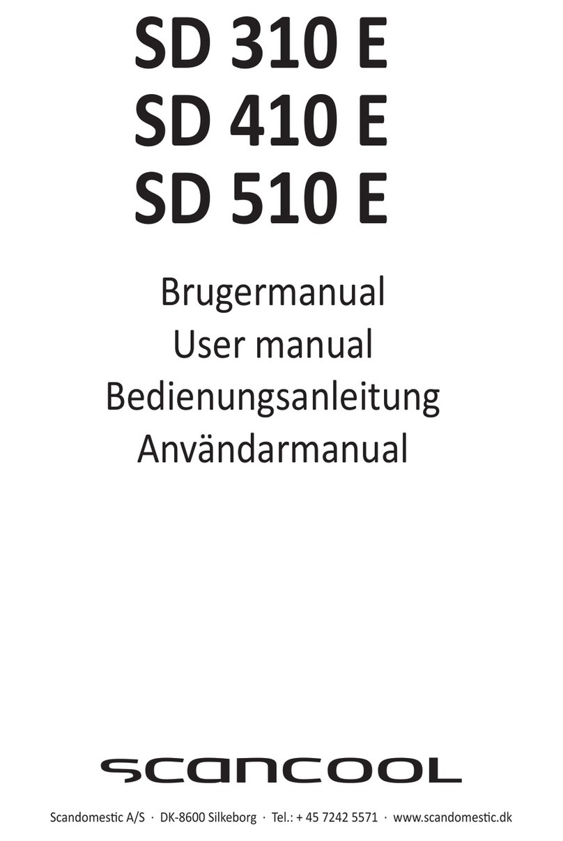 Scan Cool SD 310 E User manual Scan Cool SD 310 E User manual