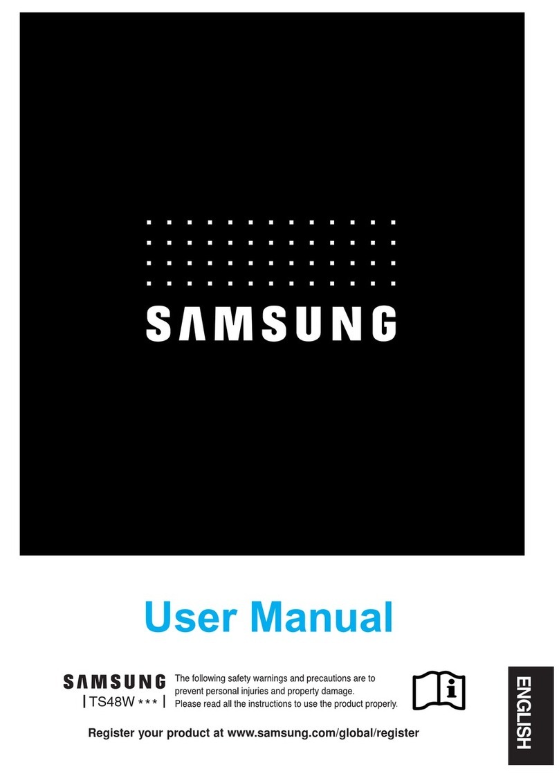 Samsung TS48W Series User manual Samsung TS48W Series User manual