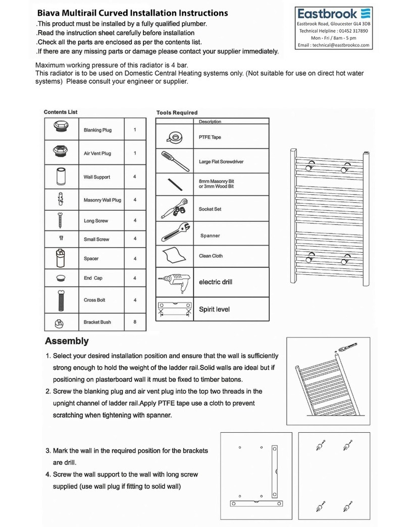 Eastbrook Biava Multirail Curved User manual