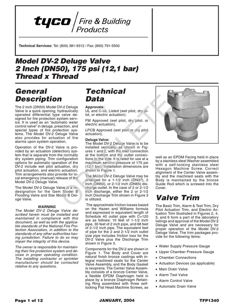 Tyco DV-2 User manual